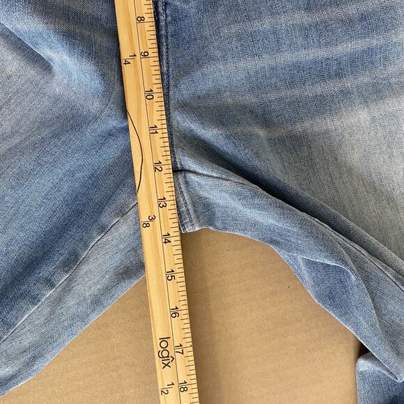 Universal Standard Bae Boyfriend Crop Jeans Size 16 Light Blue High Rise - Picture 10 of 10